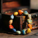 Boho Women Stretch Beads Colorful Ceramic Bracelet Bangle Women Gift