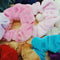 50pcs Velvet Scrunchies Women Elastic Hairband Hair Rings Ponytail Holder A