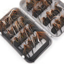 32pcs/Box Wet Flies Fly Fishing flies Kit Bass Sinking Assortment with Fly BoJ&M