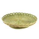 Handmade Bamboo Braided Candy Dish Vegetable Bamboo Green Drain Basket Brea