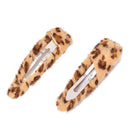 5pcs Women Leopard Hair Pin Hairband Girl Snap Barrette Bobby Hair Clip Po BX