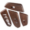 4Pcs Car Grain Inner Window Switch Panel Cover Trim Plastic Peach Wood Fit  W2V7