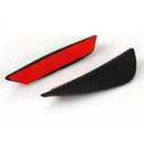 4 Pcs Professional Universal Carbon Fiber Style Auto Front Bumper Kit Splitters