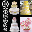 6x Fondant Cake Sugar Craft Decor Cookie Rose Flower Mold Gum Paste Cutter Tool-