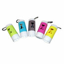 Flash Light Dispenser For Pet Dog Cat Poop Scoop Waste Bags Roll Holder Cle I7S5