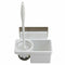 Wall Mounted Toilet Brush Holder Set Bathroom Cleaning Kit w/ Storage Rack new