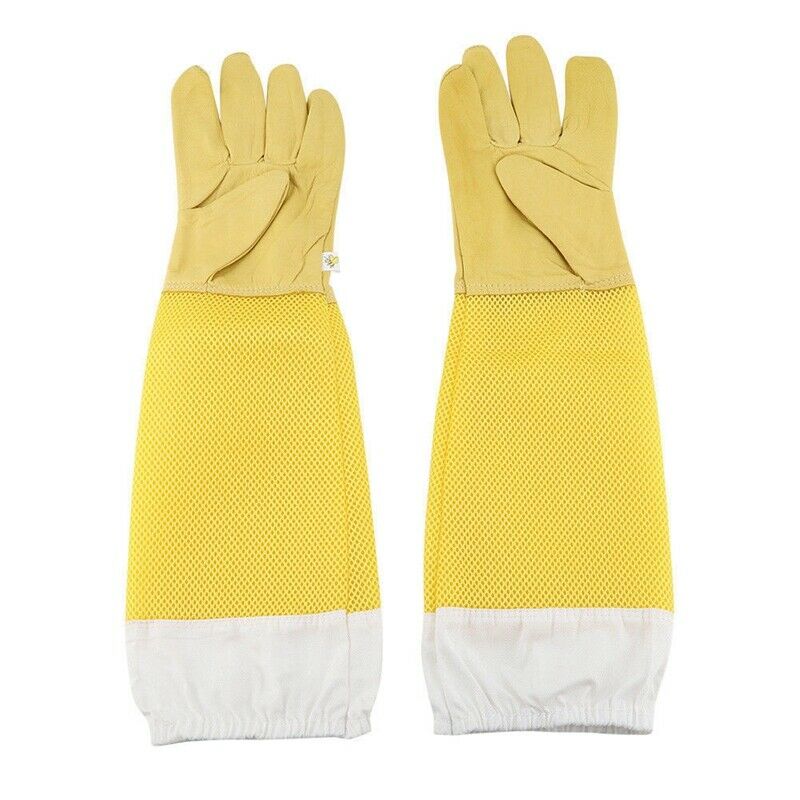 Beekeeping Gloves Goatskin Bee Keeping With Vented Beekeeper Long Sleeves