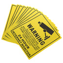 10 Pcs Security Surveillance Warning Sign Decals Stickers for CCTV Camera 24
