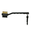 2 Sided Brass Wires Nylon Golf Club Brush Groove Ball Cleaner Cleaning Kit.AU