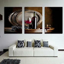 3Pcs Canvas Home Decor Wall Red Wine Art Painting Picture Abstract 40x60cm