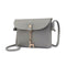 Simple PU Women Casual Shoulder Bags Pure Messenger Phone Handbag/Grey