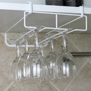 Under Cabinet Stemware Wine Glasses Hanger Organizer Storage Holder Rack