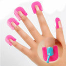 20pcs Manicure Finger Nail Art Case Professional Nail Tips Cover Polish Shield