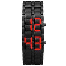 New Iron Samurai Metal Bracelet LAVA Watch LED Digital Watches Hour Men Women