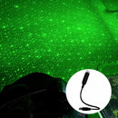 Car USB Star Ceiling Light Green Roof Atmospheres Lights Adjustable Effects ST
