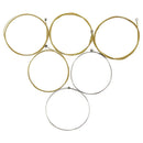 6pcs Acoustic Guitar Brass Strings Replacement Full Set Steel Core Plated A