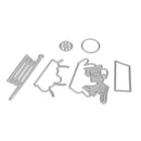 6pcs/Set DIY Car Flowers Metal Cutting Dies for Scrapbook Embossing Stencil