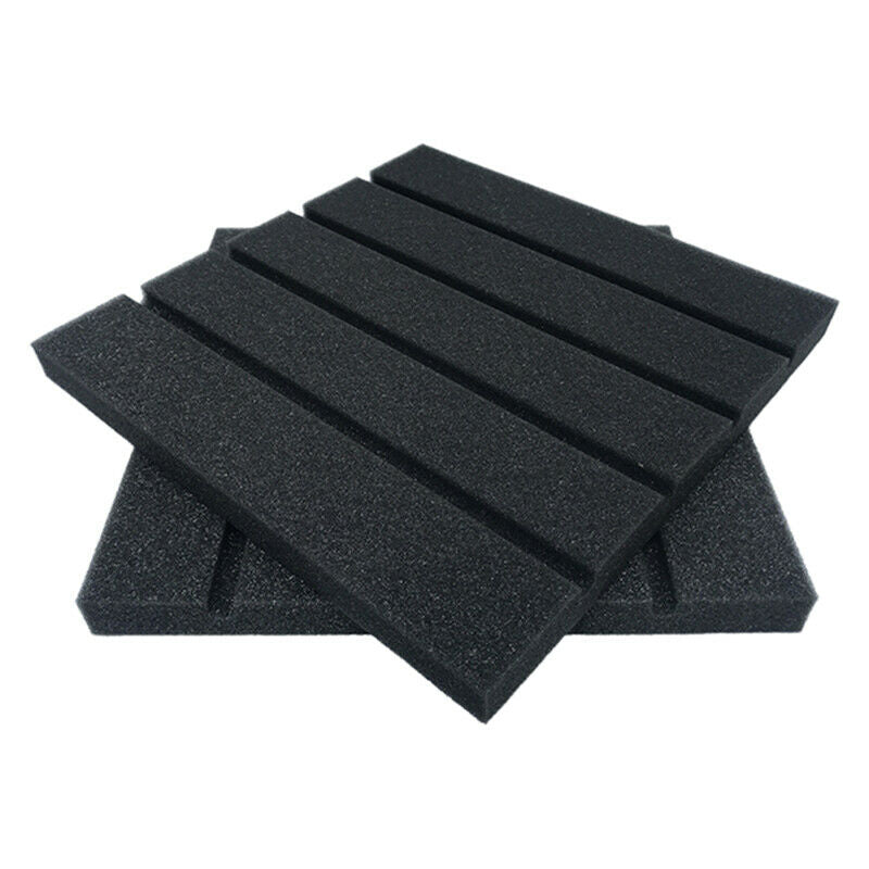 6pcs Recording Studio Soundproofing Acoustic Panels Foam Thick Sponge Light