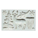 DIY Cake Decorating Tool Christmas tree elk snowflake Mould Sugarcraft Cook Z1U8