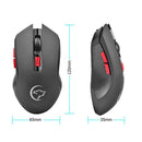 G817 2.4G Wireless Gaming Mouse 2400DPI 6 Buttons Optical Mice w/ USB Receiver