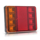 Waterproof 8 LED Trailer Light Rear Tail Lamp 12V DC Car Truck Boat Caravan 3C