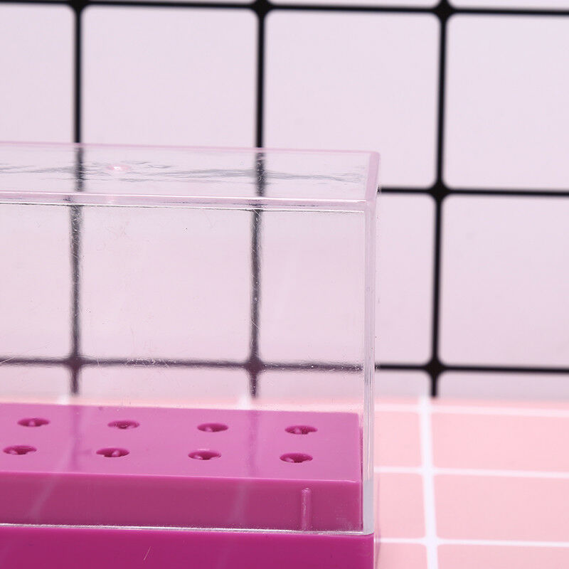 10 holes nail drill bit holder stand displayer organizer nail art manicure J Bj