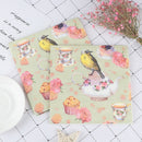 20pcs Flower and Bird Decoupage Napkin Paper Tissue for Xmas Wedding Dec_