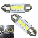 14Pcs LED Interior Package Kit For T10 36mm Map Dome License Plate Lights  JC!E