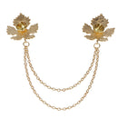 Retro Maple Leaf Chain Clasp Necklace