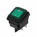 AC 250V/125V 16A/20A ON/OFF Snap in Water Resistant Rocker Switch 2Pcs U7G7