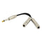 8" 1/4" Audio Jack Male to Dual 6.5mm Mono Female Audio Y Splitter Audio Cable