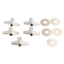 5 Pieces Quick Release Cymbal Stand Wing Nut with Gasket for Drum Parts