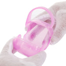 Portable Baby Pacifier Fingertip Toothbrush Container Storage Box (Pink)