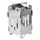 Camping Backpacking Stove Portable Folding Wood Burner Lightweight Stainless