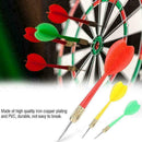 3Pcs/Set Steel Needle Tip Darts Brass Barrel with Plastic Wing Flight Fligh W3G9