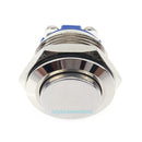 19mm 0.75" 3A Stainless Steel High Round Momentary Metal Push Button Switch