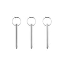 3Pcs 6.3x95mm Stainless Steel Yacht Bimini Top Deck Hinge Quick ReleasePins