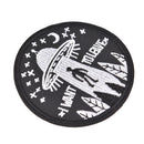 embroidery flying saucer UFO iron on patch badge hat jeans fabric applique  LJ