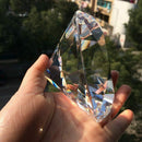 Transparent Multi-Faceted Crystal Diamond, 80mm Clear Crystal Glass Diamond B1S1