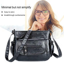 Fashion Shoulder Messenger Bags Leather Soft Crossbody Bags Multi-pocket Purse