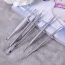 Hot 7Pcs Blackhead Pimple Blemish Comedone Acne Extractor Remover Tools Set Kit