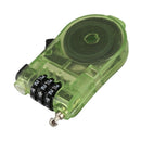 plastic Transparent band Retractable Wire Rope password Lock H3Y8