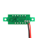 0.28 inch Digital Direct Voltage Gauge Head 2 Line DC4-30V (Yellow Green)