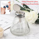 150ml Empty Nail Polish Remover Pump Dispenser Glass Push Down Press Bot Gw