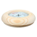 14.5cm Round Digital Sauna Wooden Hygrothermograph Thermometer & Hygrometer