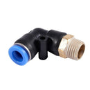 5pcs Pneumatic 8mm to 1/4" PT Male Thread 90 Degree Elbow Pipe Quick Fittin Y8X3