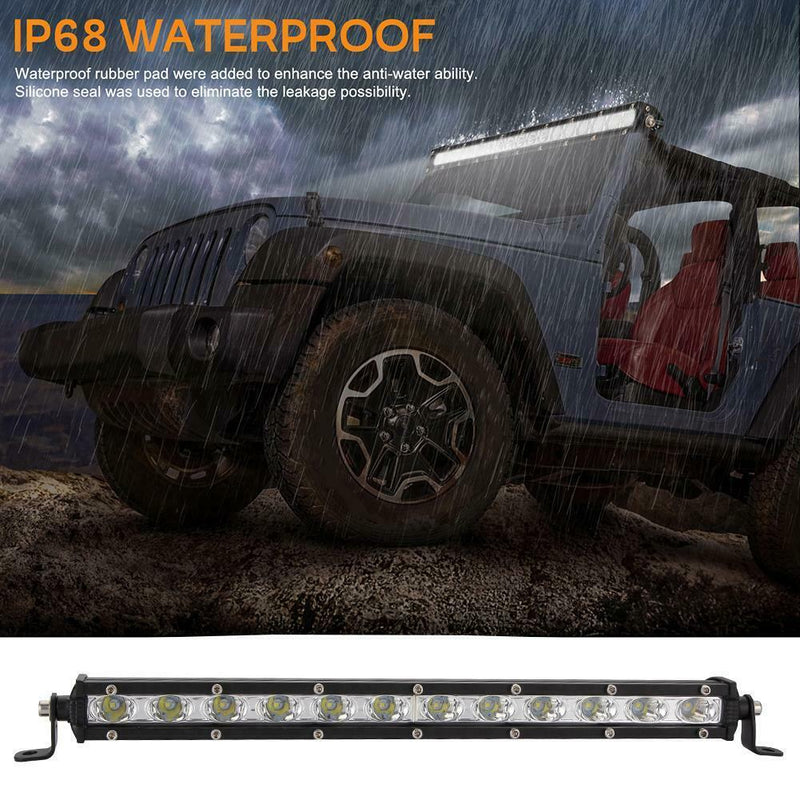 14 Inch 36W LED Work Light Bar Ultra Thin Waterproof Offroad Driving Lamp A