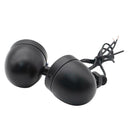 1 Pair Mini Retro Motorcycle Turn Signal Lights Motorbike Blinkers (Black) A