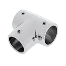 316 Stainless Steel Boat Marine Handrail 90 Degree T/Tee Fitting Polished Rail