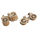 Wooden Bicycle Shape Embellishments Crafts Christmas Tree Hanging Pendant T J8I9